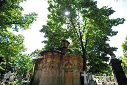 doi tineri retinuti pentru 24 de ore dupa ce au dansat pe morminte in cimitirul bellu