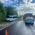 Accident in judetul Sibiu Cinci persoane dintr un microbuz au fost duse la spital