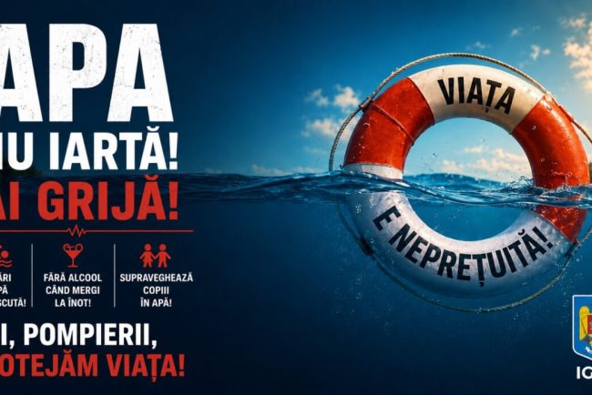 Apa nu iarta Fii atent Mesajul IGSU inainte de sezonul estival