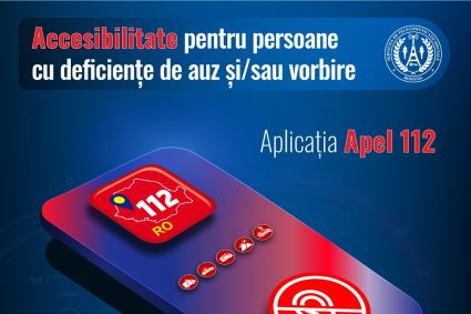 Aplicatia 112 pentru persoanele cu deficiente de auz si vorbire este acum accesibila la nivel national