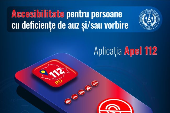 Aplicatia 112 pentru persoanele cu deficiente de auz si vorbire este acum accesibila la nivel national