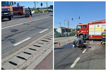 Cum a avut loc accidentul din Jucu, Cluj, în care au fost implicați un motociclist și un bărbat de 85 de ani. Motociclistul nu a putut fi testat cu etilotestul.