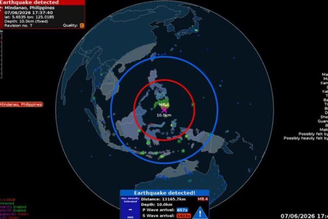 Cutremur de 7 8 grade in sudul Filipinelor Se preconizeaza un tsunami pe anumite tarmuri
