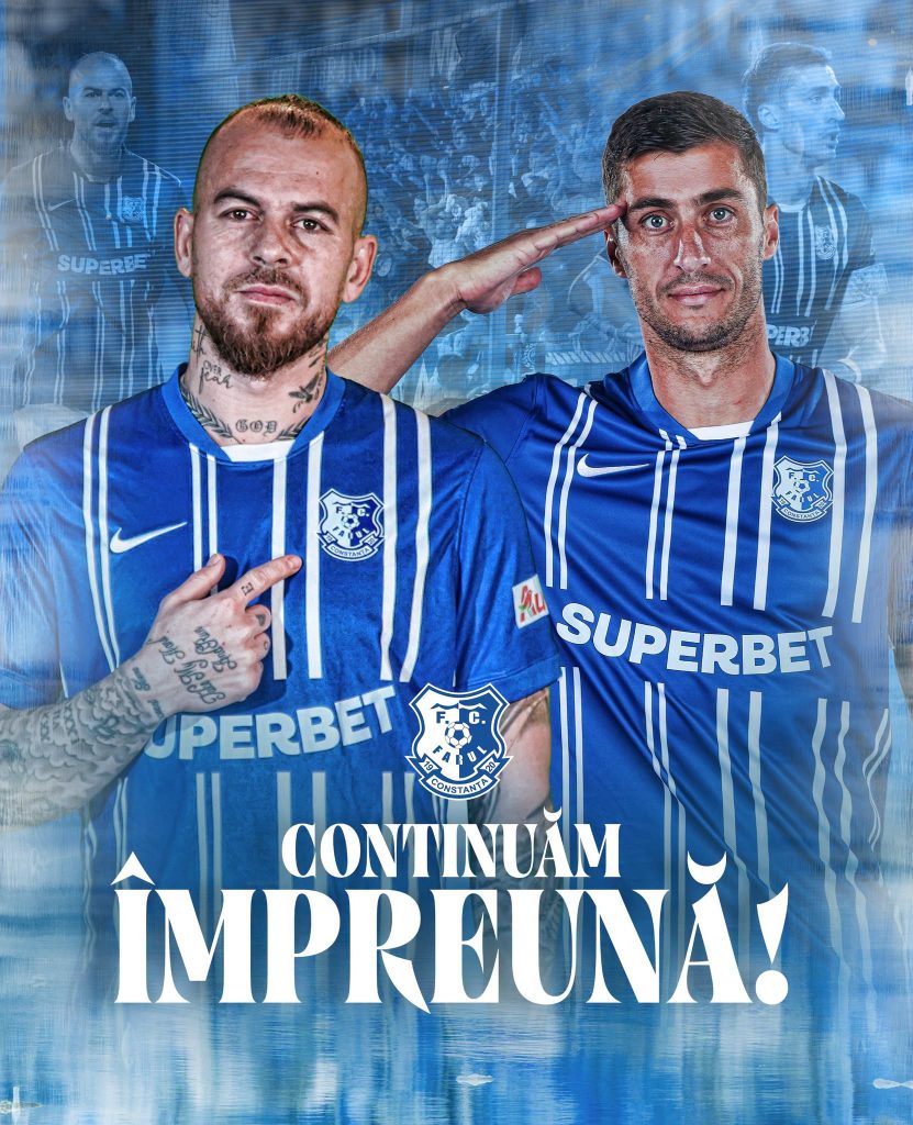 Denis Alibec si Ionut Larie au semnat prelungirea contractelor cu FCV Farul Constanta