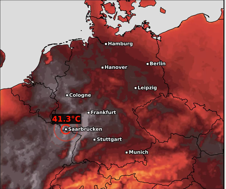Germania a inregistrat cea mai calda noapte din istorie in urma unei extreme val de canicula Temperaturile ar putea atinge 42 de grade insotite de furtuni violente