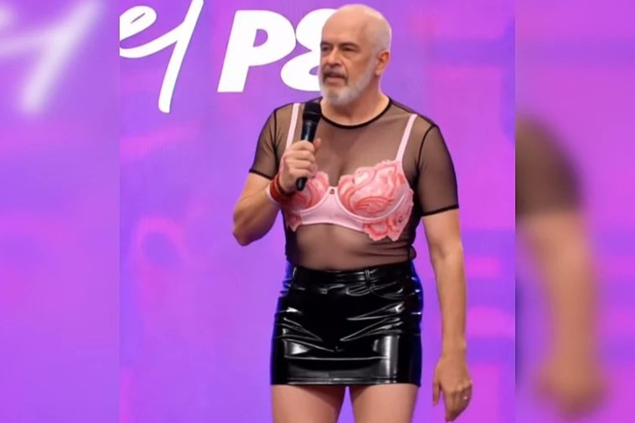 Premierul Albaniei a publicat un videoclip generat de AI in care apare imbracat intr o fusta mini adresand un mesaj influencerilor