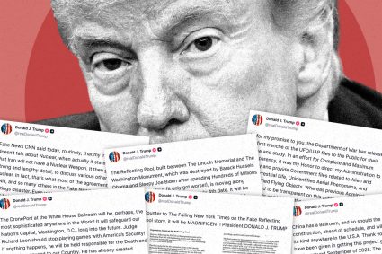 Renovarea DC, conflictul din Iran și întâlniri cu extratereștri: O lună cu Donald Trump pe Truth Social