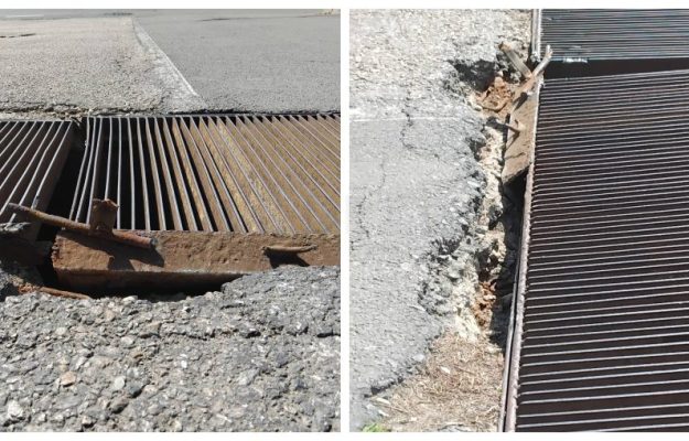 Reparatie de proasta calitate in Cluj Napoca Un grilaj de pe o strada a starnit nemultumirea clujenilor