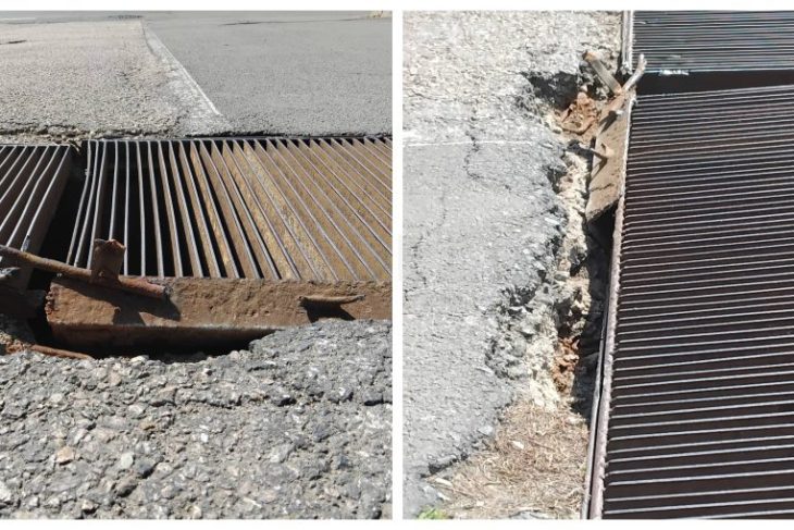 Reparatie de proasta calitate in Cluj Napoca Un grilaj de pe o strada a starnit nemultumirea clujenilor