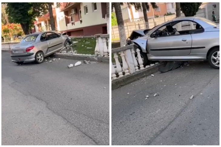VIDEO Cum a reusit un clujean beat sa distruga gardul caminului Garnizoanei Armatei