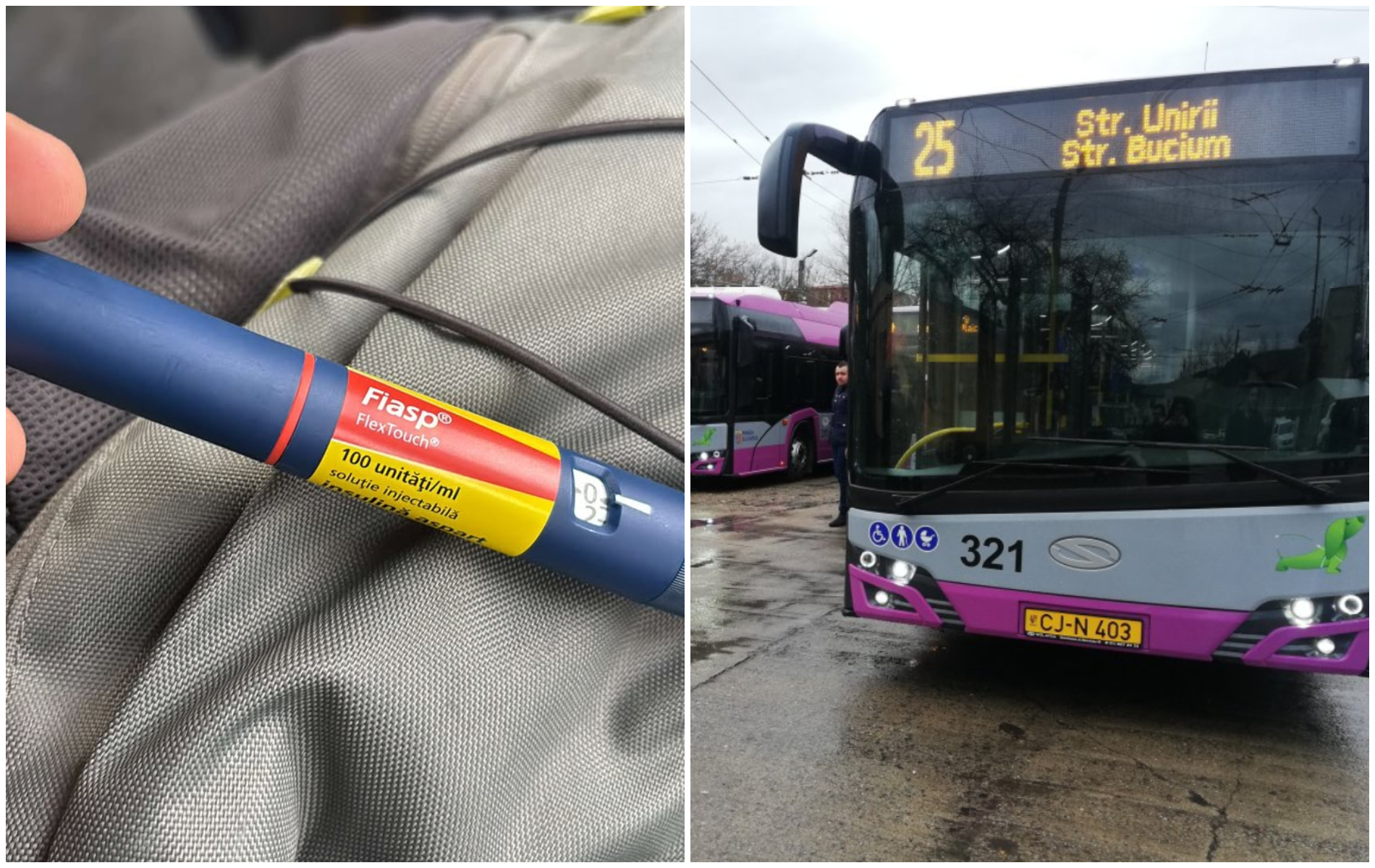 gest impresionant intr un autobuz din cluj un calator a gasit o seringa cu insulina si a facut tot ce i a stat in putinta pentru a o returna proprietarului am sunat la 112