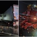 haos pe autostrada a10 in miezul noptii doua camioane sau lovit iar pompierii din cluj au intervenit rapid ce sa intamplat cu soferi