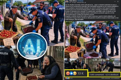 imagini generate de ai cu varstnici plangand si politisti confiscandu le fructele distribuite pe scara larga pe facebook multi utilizatori le au considerat fotografii reale