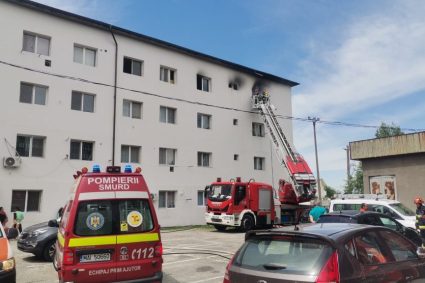 Incendiu într-o garsonieră în orașul Balș