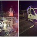 Accident in miezul noptii la Cluj O masina s a rasturnat dupa ce a lovit o autoutilitar Pompierii si echipajul SMURD au intervenit rapid