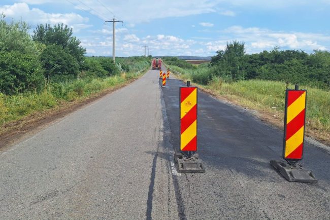 Drum important intre Cluj si Alba in constructie Consiliul Judetean Cluj modernizeaza sectoul DJ 107F Luncani pentru o circulatie mai sigura