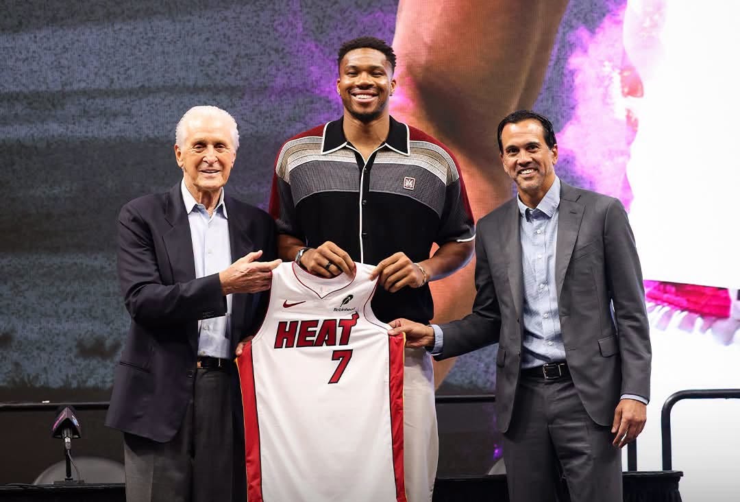 Giannis Antetokounmpo vedeta greaca din NBA prezentat la Miami Sunt hotarit sa obtin un nou titlu