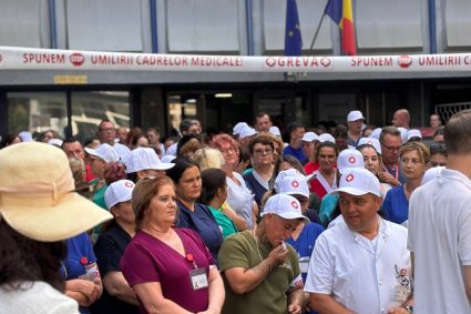 Proteste în sute de spitale din România. Cadrele medicale amenință cu grevă generală începând cu 28 iulie. Comunicatul federației SANITAS.