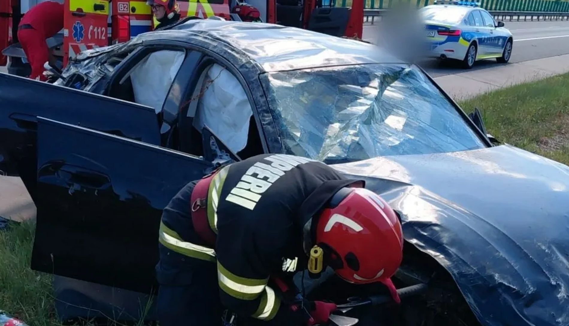 Rostogolit de noua ori pe Autostrada A3 cu 130 km h Cum a supravietuit un antreprenor din Campia Turzii la un accident care ar fi putut fi fatal