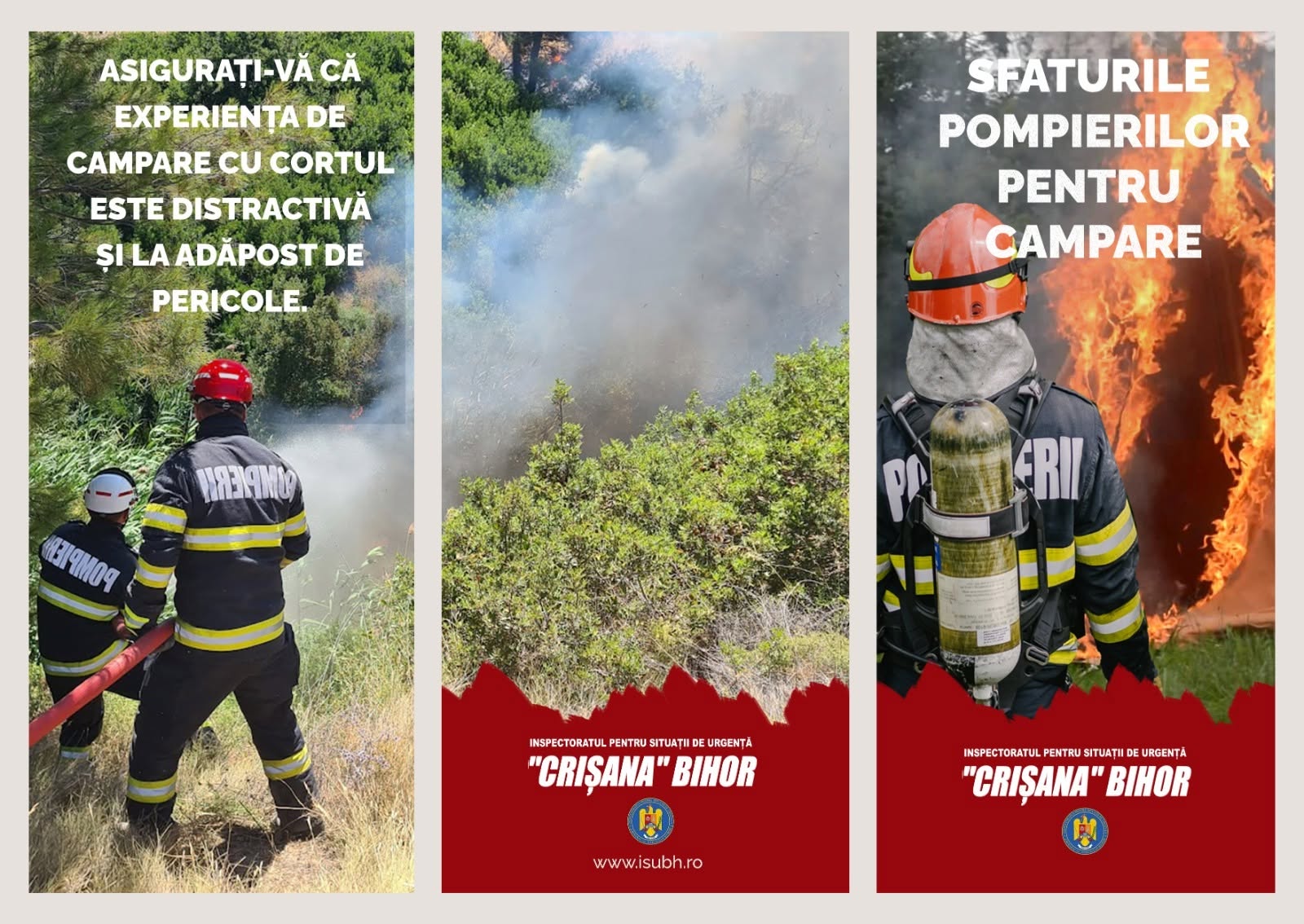 Sfaturi ale pompierilor pentru un camping in siguranta Evitati sa va instalati cortul in vai si sub copaci inalti si fiti atenti la avertizarile meteorologice