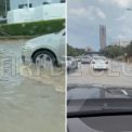VIDEO O ploaie de 10 minute a transformat intrarea in Cluj intr un lac Soferii au navigat cu masinile ca pe apa