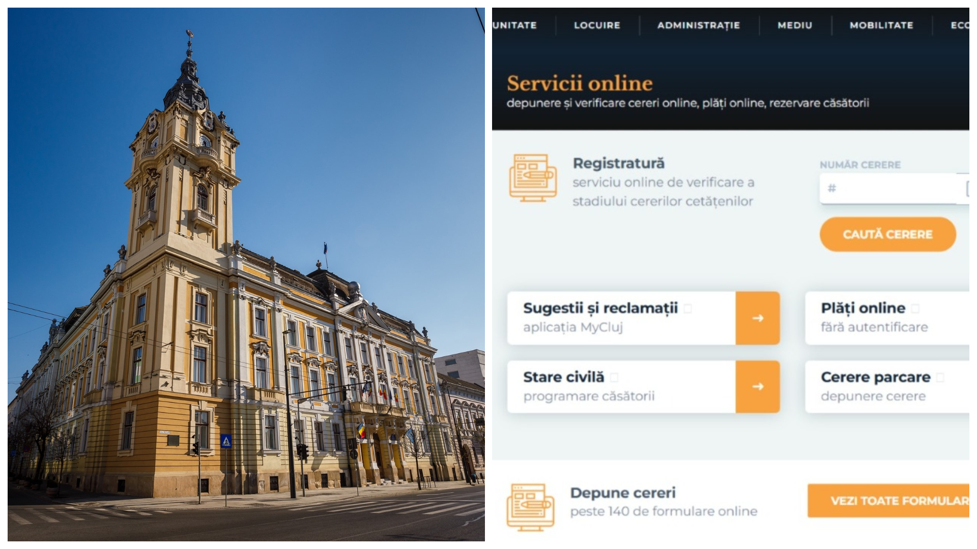 Viceprimarul Dan Tarcea ii indeamna pe clujeni sa evite aglomeratia Peste 300 de servicii ale Primariei Cluj Napoca pot fi accesate online VIDEO