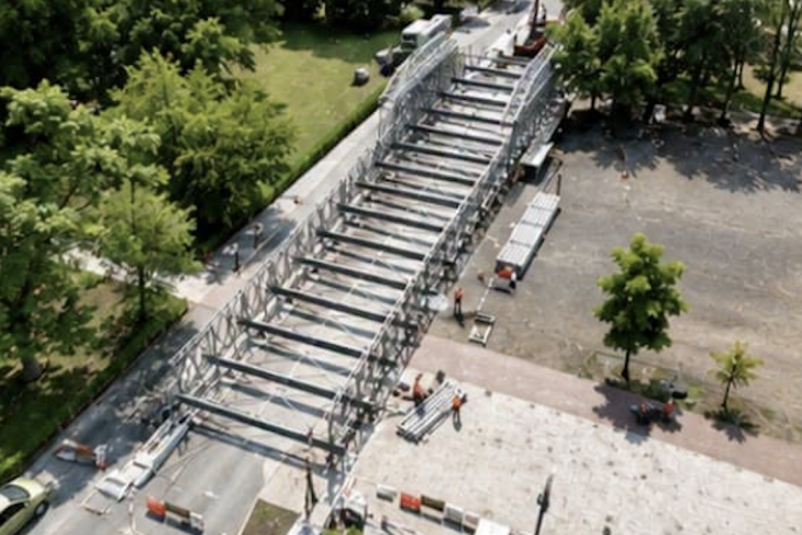 informatii esentiale pentru clujeni podul provizoriu de la garibaldi este gata pentru instalare aflati ce se va intampla cu traficul pe somesul mic in zilele urmatoare
