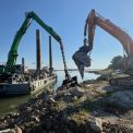 A inceput scufundarea primelor barje in Dunare pentru cresterea debitului catre Centrala Nucleara de la Cernavoda Radu Miruta a ajuns in zona Braului Bala