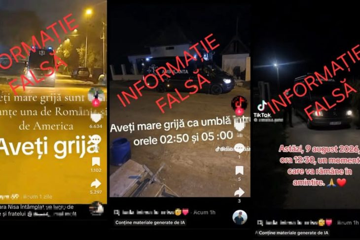 Ambulanta neagra o dezinformare MAI respinge postarile false de pe TikTok