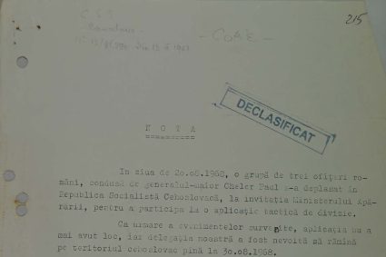 Document al Securității din 1968, publicat de CNSAS: Cum a trăit o delegație militară română momentul invaziei Cehoslovaciei
