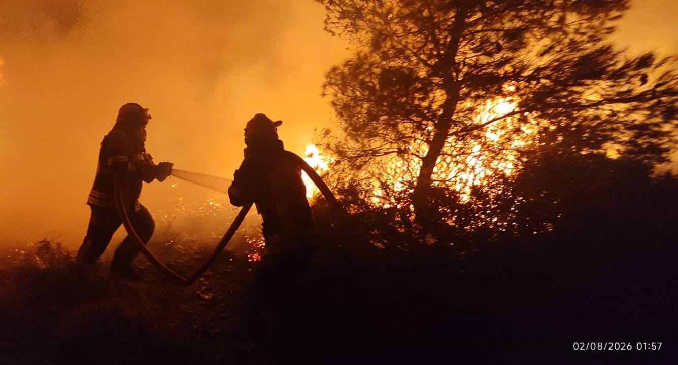 Pompierii romani au luptat impotriva incendiilor din Grecia pe parcursul intregii nopti Au salvat animale si au protejat localitatile amenihtate de flacari