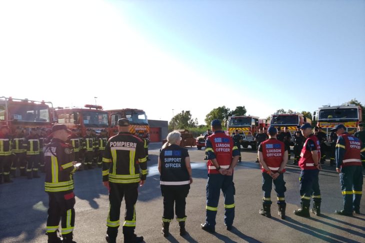 Pompierii romani pregatiti sa intervina in Grecia Prima zi a misiunii