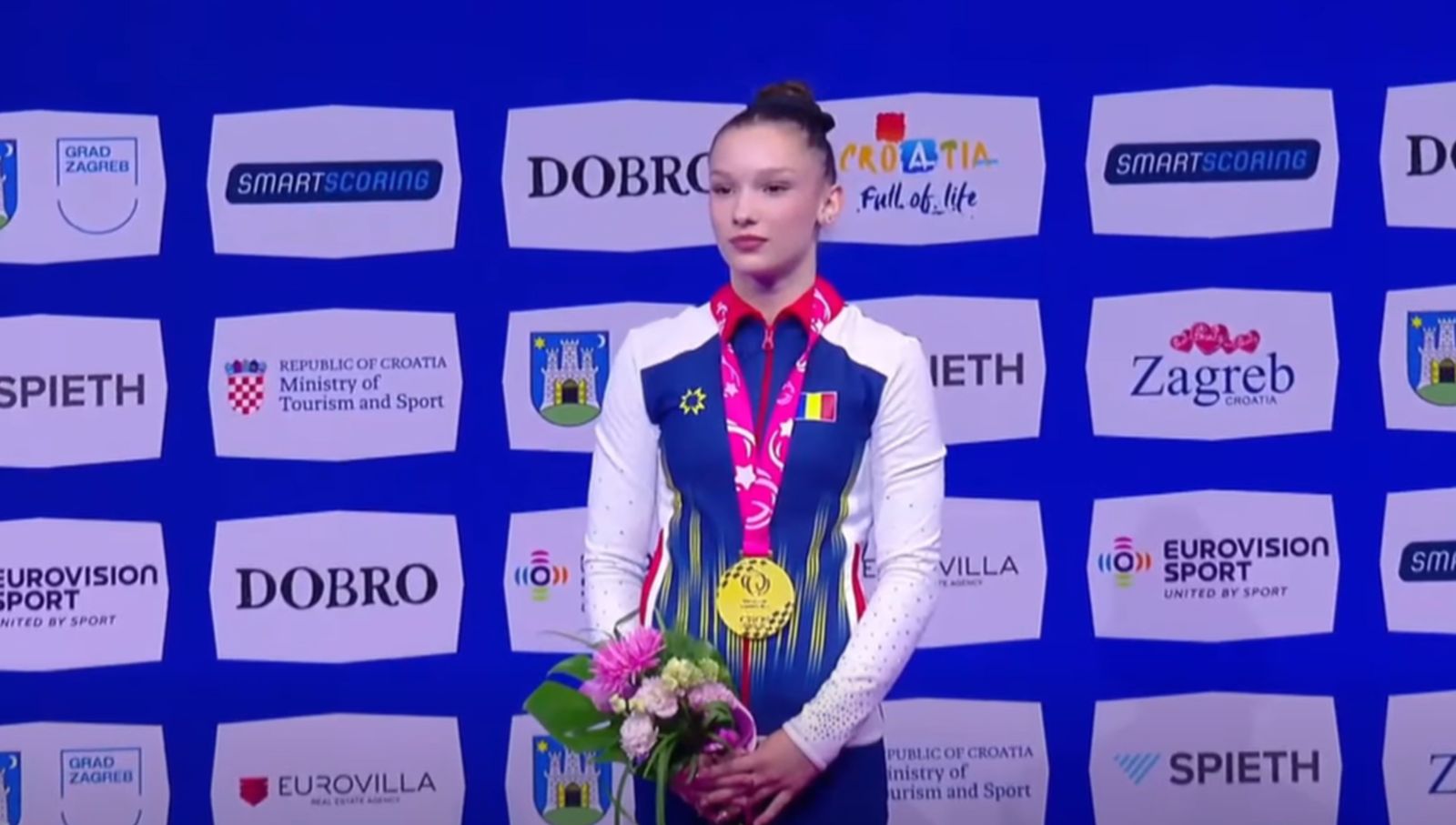 Romnia are o noua campioana europeana la gimnastica Aniela Tudor a castigat medalia de aur la Zagreb