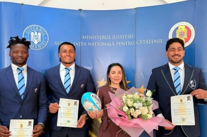 Trei jucători ai echipei naționale de rugby au devenit cetățeni români.