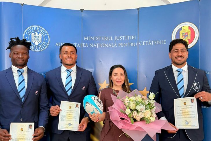 Trei jucatori ai echipei nationale de rugby au devenit cetateni romani
