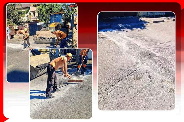 Un clujean si a construit un limitator de viteza pe strada dar autoritatiile l au demolat iar politia il cauta pe cel responsabil