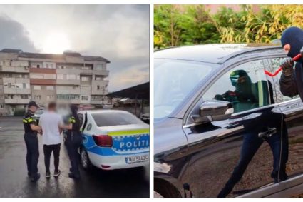 VIDEO. Neatenția l-a dus la arest! Un tânăr din Florești a furat o mașină și a condus până în Turda. Cum s-a terminat aventura sa nebună