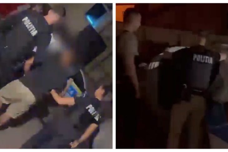 VIDEO Scene socante in Cluj Napoca Doi barbati au amenintat trecatorii si au vandalizat un autoturism Politia i a retinut pe cei doi