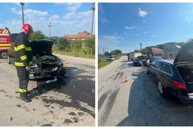 foto acident grav in cluj cinci persoane implicate doua fiind transportate de urgenta la spital