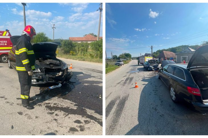 foto acident grav in cluj cinci persoane implicate doua fiind transportate de urgenta la spital
