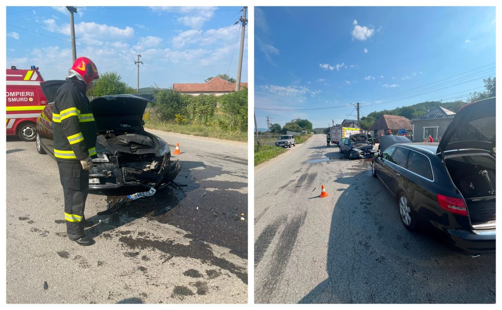 foto acident grav in cluj cinci persoane implicate doua fiind transportate de urgenta la spital