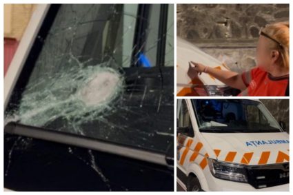 Informații OFICIALE șocante despre atacul asupra Ambulanței din Cluj: Au blocat-o cu mașini, au lovit-o cu topoare, bâte și lopeți. Cine l-a rănit pe șofer?