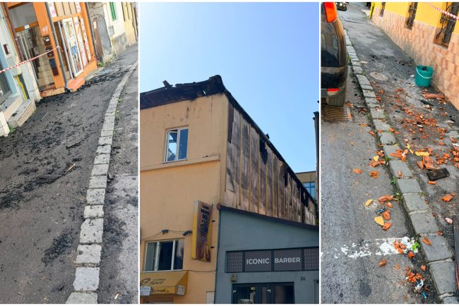 video a fost distrusa in totalitate celebra pensiune din hasdeu cluj care a ars noaptea trecuta focul s a extins de la pensiunea paco la casele din vecinatate