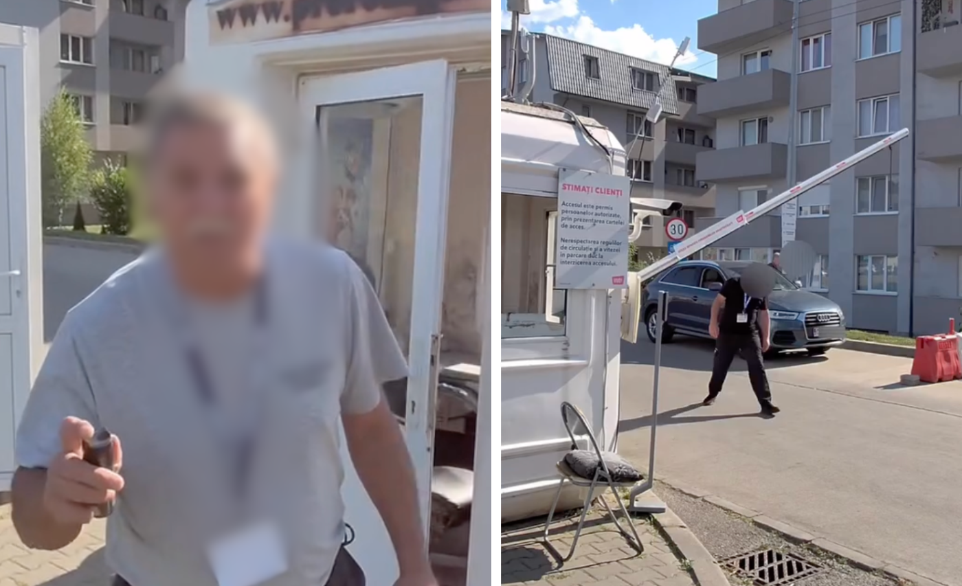 video scandal imens intre doi influenceri celebri din cluj si un agent de securitate nu lovesc eu cu pumnul dar am dreptul sa folosesc spay ul