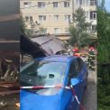 vijeliile cauzeaza distrugeri in tara acoperisul unui bloc din sibiu s a prabusit iar un copac a blocat circulatia pe un drum din arges