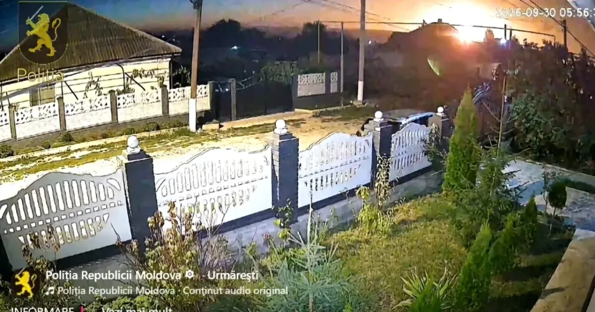 Dronă prăbușită într-un oraș din Republica Moldova; explozie ulterioară