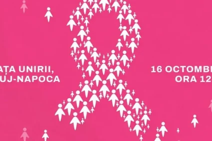 Panglică umană împotriva cancerului de sân la Cluj-Napoca: 300 de persoane așteptate