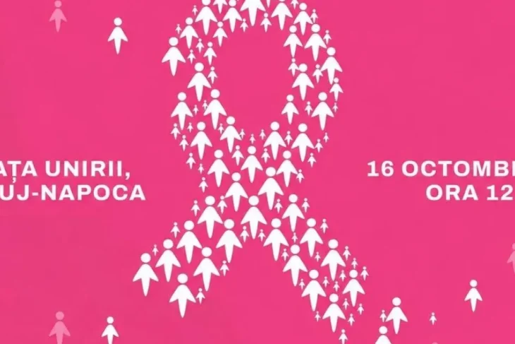 Panglică umană împotriva cancerului de sân la Cluj-Napoca: 300 de persoane așteptate