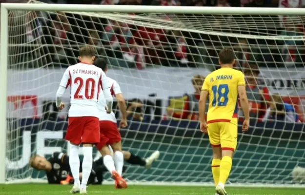 Polonia zdrobește România 5-0 în Liga Națiunilor, în 10 oameni