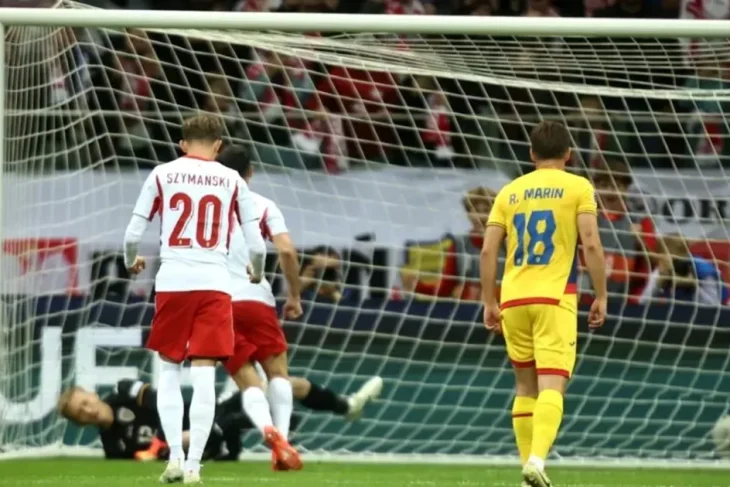 Polonia zdrobește România 5-0 în Liga Națiunilor, în 10 oameni